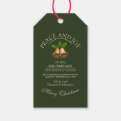 Mistletoe Bells Kerstmis Cadeaulabel (Voorkant)
