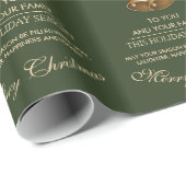 Mistletoe Bells Kerstmis Cadeaupapier (Rol Hoek)