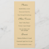 Mistletoe Bells Kerstmis Menu (Achterkant)