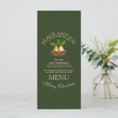 Mistletoe Bells Kerstmis Menu (Staand voorkant)