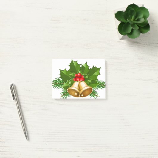 Mistletoe Bells Post-it® Notes (Kantoor)