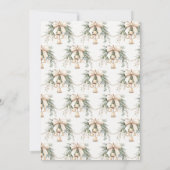 Mistletoe Bells Rustieke feestdag Kaart (Achterkant)