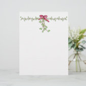 Mistletoe Border Letterhead (Staand voorkant)