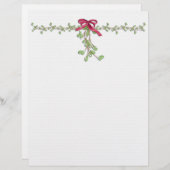 Mistletoe Border Letterhead (Voorkant / Achterkant)