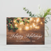 Mistletoe Branch kerstfeest Feestdagen Greep Feestdagenkaart (Staand voorkant)