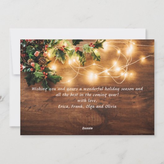 Mistletoe Branch kerstfeest Feestdagen Greep Feestdagenkaart (Achterkant)