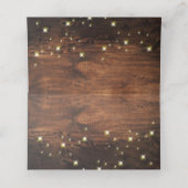 Mistletoe Branch Rustic Holiday Kerstfeest Plaatskaartje (Binnenkant ongevouwen)