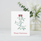Mistletoe Briefkaart (Staand voorkant)