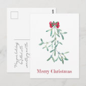 Mistletoe Briefkaart (Voorkant / Achterkant)