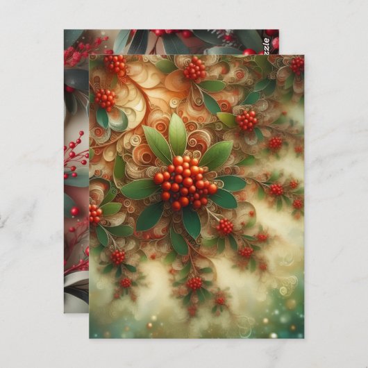Mistletoe Briefkaart (Voorkant / Achterkant)