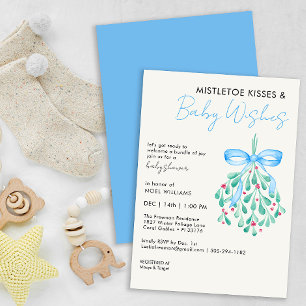 Mistletoe Bundle of Joy Baby shower Uitnodigen Kaart