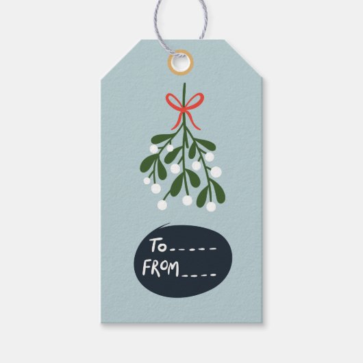 Mistletoe Cadeaulabel (Voorkant)