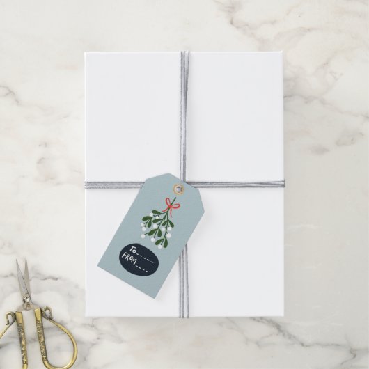 Mistletoe Cadeaulabel (Met Touw)