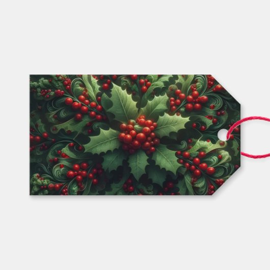 Mistletoe Cadeaulabel (Voorkant (Horizontaal))