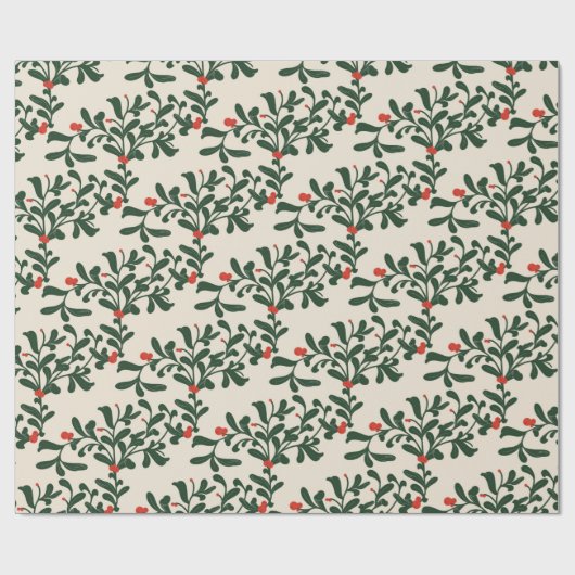 Mistletoe Cadeaupapier (Vlak)