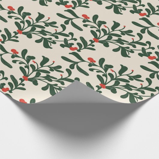Mistletoe Cadeaupapier (Hoek)