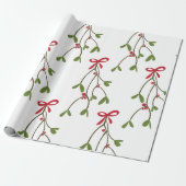 Mistletoe Cadeaupapier (Uitgerold)
