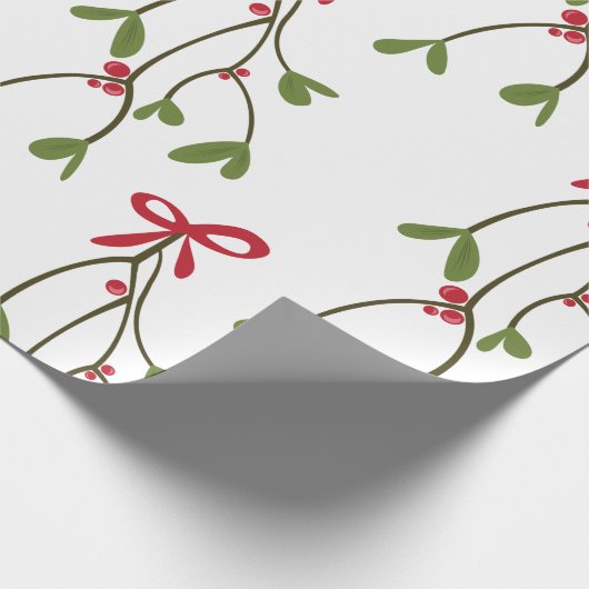 Mistletoe Cadeaupapier (Hoek)