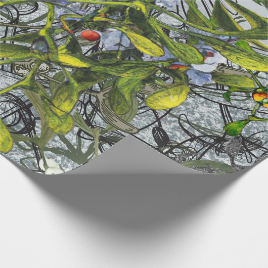 Mistletoe Cadeaupapier (Hoek)