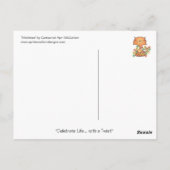 MISTLETOE Cartoon Briefkaart door April McCallum (Achterkant)