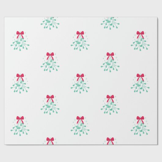 Mistletoe Christmas   Cadeaupapier (Vlak)