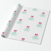 Mistletoe Christmas Cadeaupapier (Uitgerold)