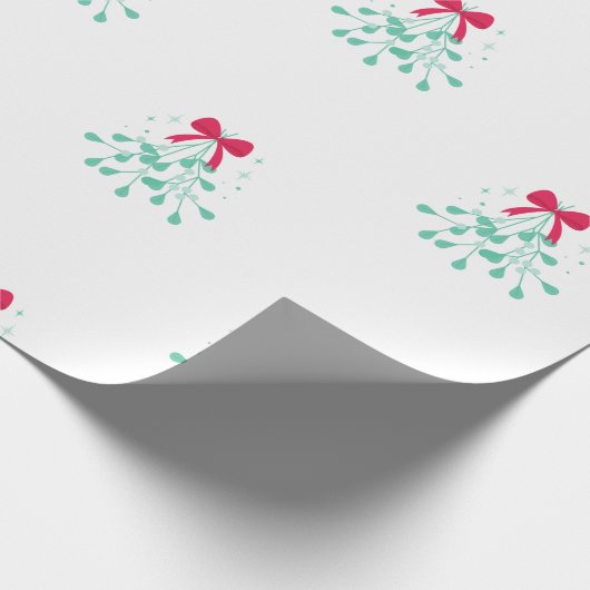 Mistletoe Christmas Cadeaupapier (Hoek)