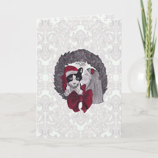 Mistletoe Christmas Card Kaart (Voorkant)