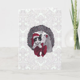 Mistletoe Christmas Card Kaart