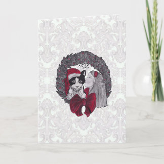 Mistletoe Christmas Card Kaart