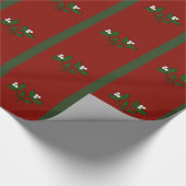 Mistletoe Christmas Design Cadeaupapier (Hoek)