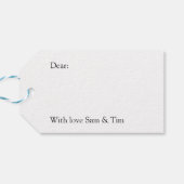 Mistletoe Christmas Gift Label Sets Groen en Rood Cadeaulabel (Achterkant Horizontaal)