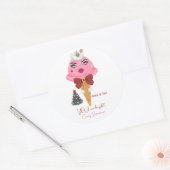 Mistletoe Christmas kissing sticker (Envelop)