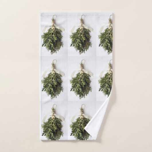 ** MISTLETOE** CHRISTMAS TOWEL SET BAD HANDDOEK (Handdoek)