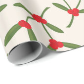 Mistletoe Christmas Wrapping Paper Cadeaupapier (Rol Hoek)