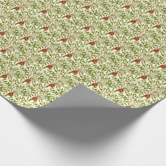  MISTLETOE CHRISTMAS WRAPPINGPAPIER CADEAUPAPIER (Hoek)