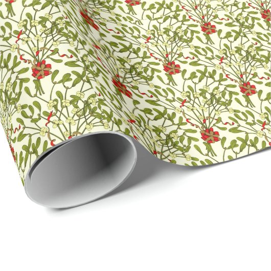  MISTLETOE CHRISTMAS WRAPPINGPAPIER CADEAUPAPIER (Rol Hoek)