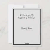 Mistletoe Crow Feestdagenkaart (Achterkant)