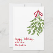 Mistletoe dubbelzijdige fotokaart kaart (Achterkant)