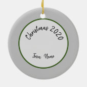 Mistletoe en Crow Ceramic Ornament (Achterkant)
