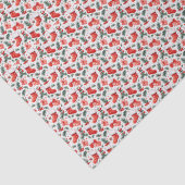 Mistletoe en kousen kerstthema tissuepapier (Detail)