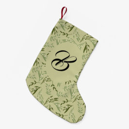 Mistletoe en kussen. Aangepast met de naam. Kleine Kerstsok