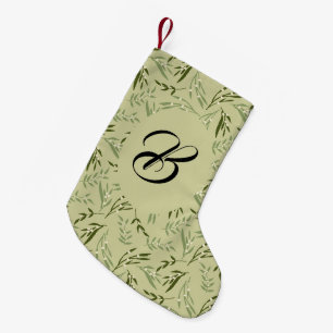 Mistletoe en kussen. Aangepast met de naam. Kleine Kerstsok