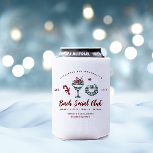 Mistletoe en Margaritas | kerstvrijgezellenfeest Blikjeskoeler