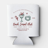 Mistletoe en Margaritas | kerstvrijgezellenfeest Blikjeskoeler (Achterkant)