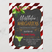Mistletoe en Margaritas partijuitnodiging Kaart (Voorkant / Achterkant)