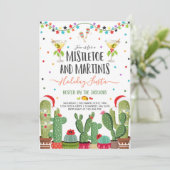 Mistletoe en Martinis Holiday Party Uitnodiging (Staand voorkant)