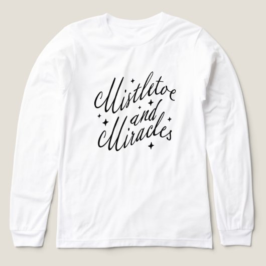 Mistletoe en Mirakels Kerst T-Shirt (Voorkant)