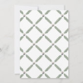 Mistletoe en Silver Bells Kerstmis Kaart (Achterkant)