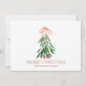 Mistletoe Familie met foto's kerstmis (Voorkant)